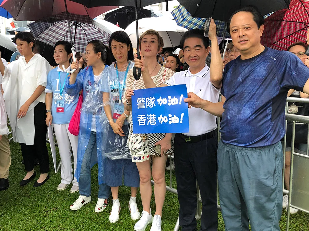 反暴力 救香港——香港举行47.6万人大集会 董事长涂辉龙参加