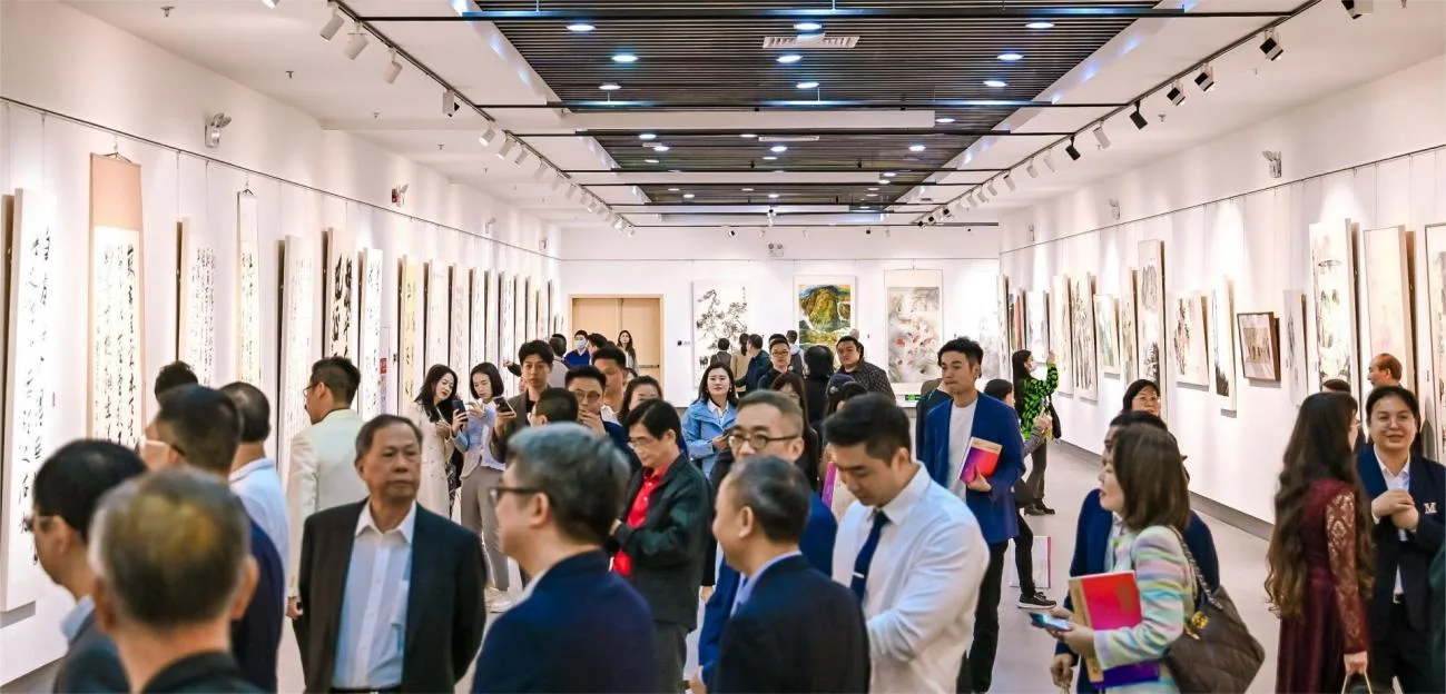 家国同心·湾区筑梦｜宝安区首届深港澳三城书画艺术展开幕 涂辉龙主席出席启动仪式
